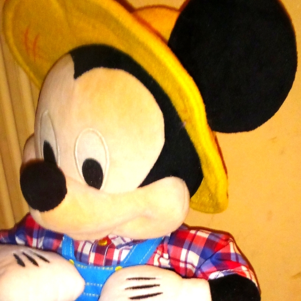 Vintage farmer Mickey mouse